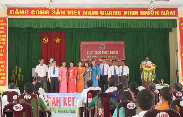 Đại hội Hội Nông dân xã Gia Hòa 1, xã Gia Hòa 2, huyện Mỹ Xuyên